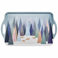 Portmeirion Sara Miller Frosted Pines Large Handled Melamine Tray