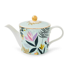 Portmeirion Sara Miller Orchard Teapot - Duck Egg