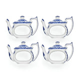 Spode Blue Italian Teapot Napkin Rings, Set of 4 - Cook N Dine