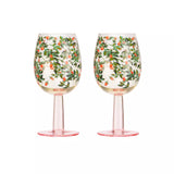 Cath Kidston Dolly Rose Wine Glasses, Set of 2 - Cook N Dine