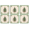 Pimpernel for Spode Christmas Tree Coasters Set of 6