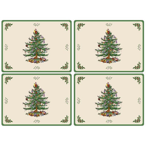 Pimpernel for Spode Christmas Tree Large Placemat Set of 4