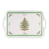 Spode Christmas Tree Melamine Large Serving Tray With Handles - Cook N Dine