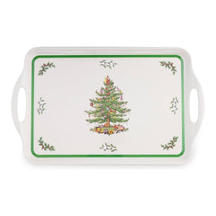 Spode Christmas Tree Melamine Large Serving Tray With Handles