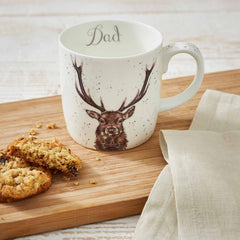 Royal Worcester Wrendale Designs Dad (Stag) Large Mug