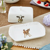 Royal Worcester Wrendale Designs Covered Butter Dish (Cow) - Cook N Dine