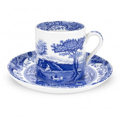 Spode Blue Italian Coffee Cup & Saucer